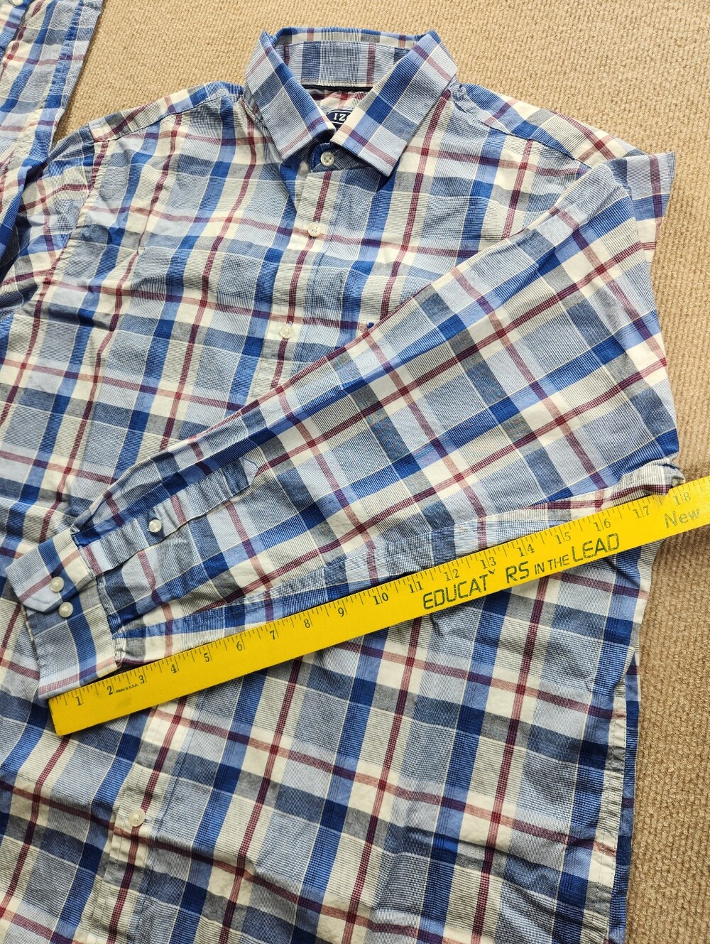 IZOD Premium Essentials Men’s L Plaid Button-Down Long Sleeve Shirts Lot of 3 - Picture 5 of 16